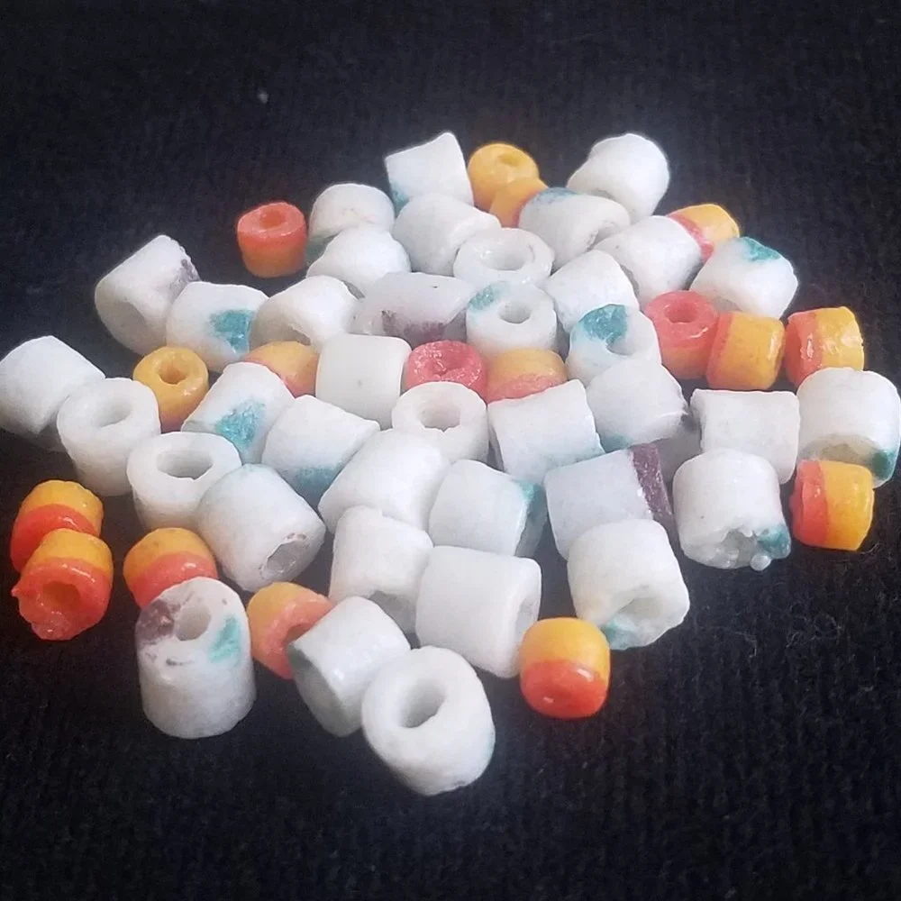 50 African KROBO BEADS multicolor NEW vintage bundle lot DIY art Africa